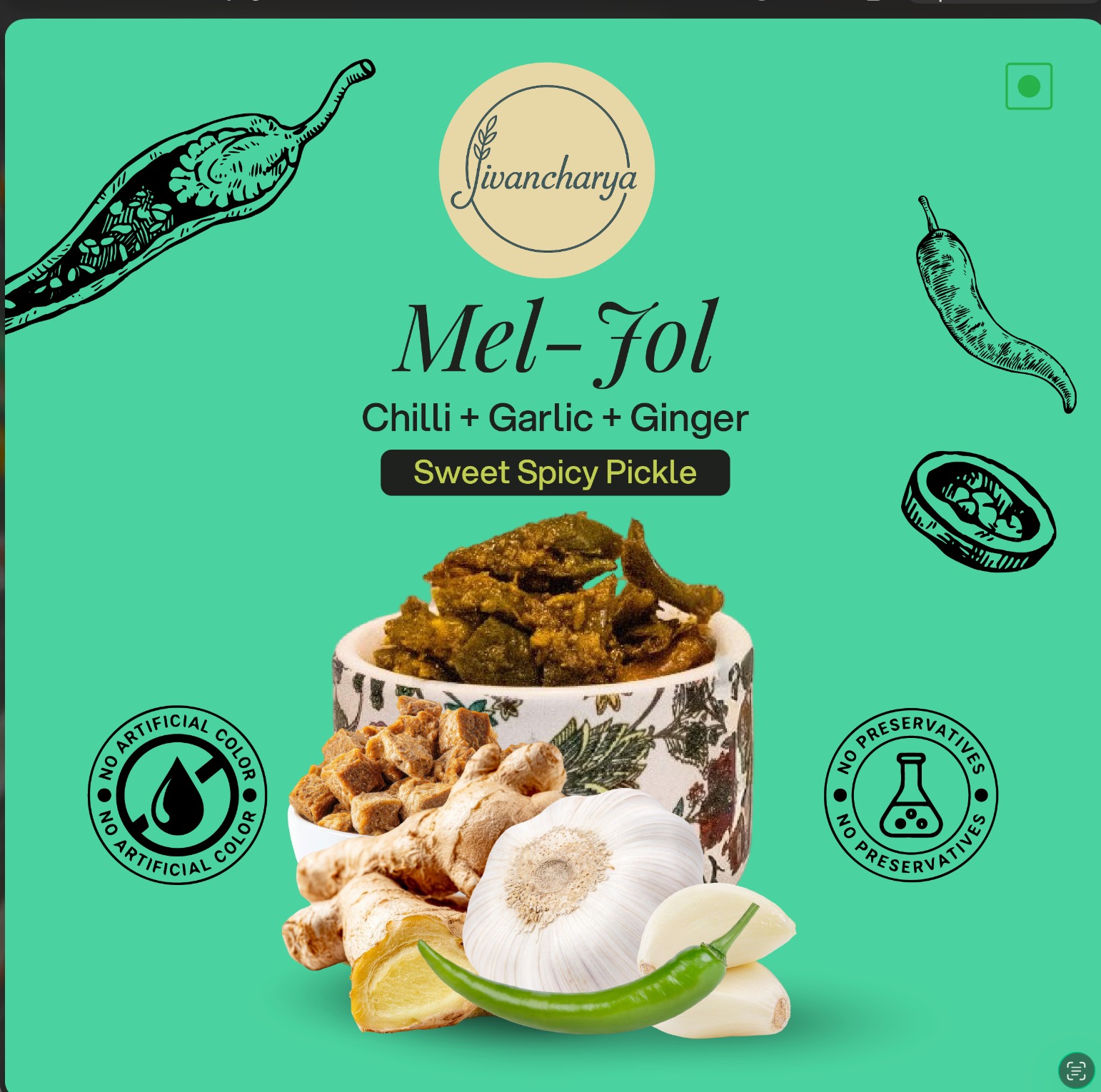 Sweet & Spicy Mel-Jol Probiotic Pickle 200g